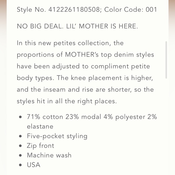 Mother The Hustler Ankle Fray Encounters Black Anthropology New $238- 24/25 - Picture 7 of 15